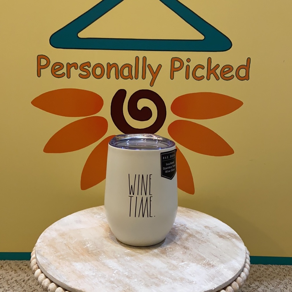 Rae Dunn WINE TIME Insulated Wine Glass